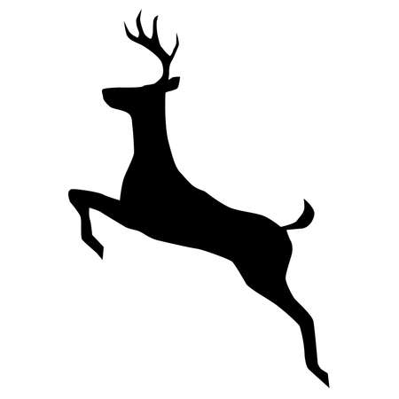 Vector Deer Icon Silhouette Illustrationのイラスト素材