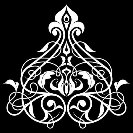 Traditional damask pattern.Decorative element eastern patternのイラスト素材