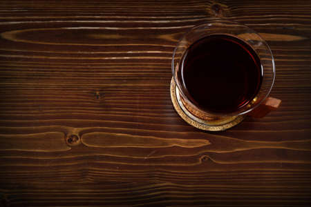 tea mulled wine winter christmas above fruit wood darkの写真素材