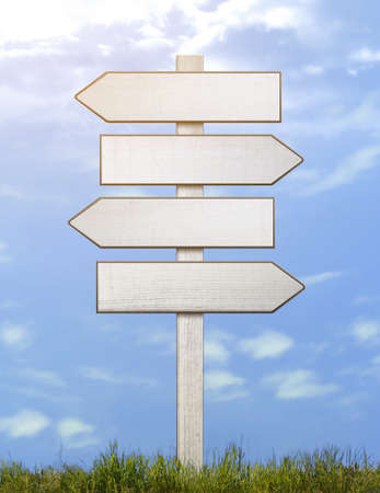 signpost shield different paths directions to decide