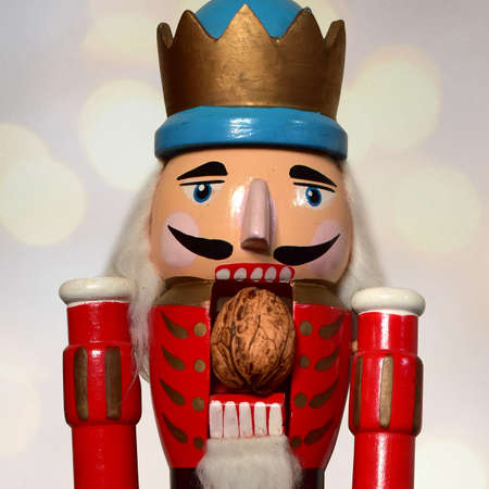 old antique german nutcracker blue toy christmas