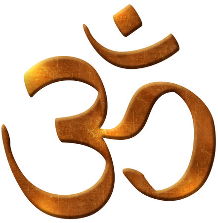 om wall decal wall tatoo wall sticker singing meditationの写真素材