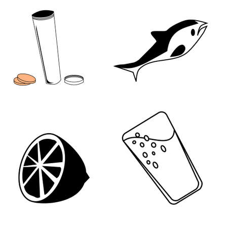 Illustration of vitaminsのイラスト素材