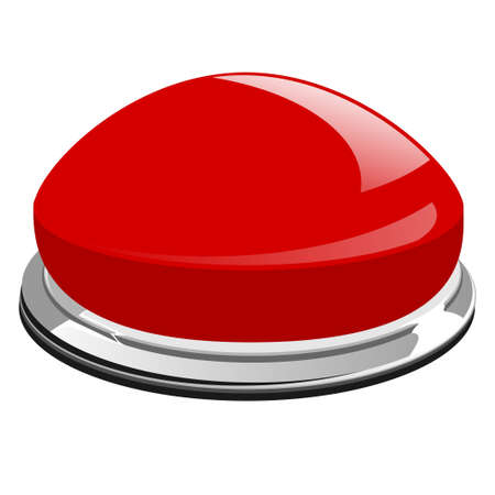 Red button isolated on white