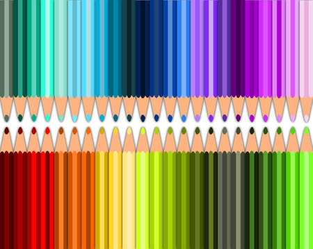 Colorful pencils illustrationのイラスト素材