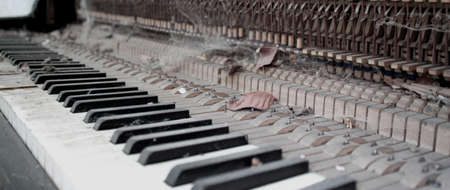 Old vintage pianoの写真素材