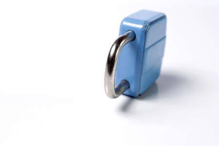 Used closed padlockの写真素材