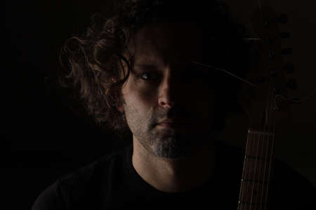 Musician with his guitar