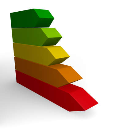 Energy classification, 3d conceptの写真素材