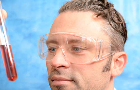 Doctor with test tubeの写真素材