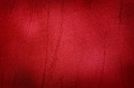 Red fabric backgroundの写真素材