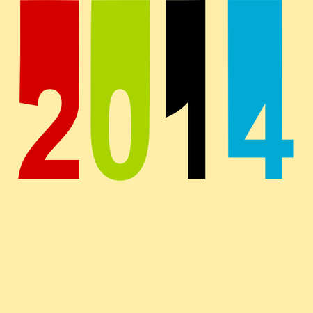 2014 vector backgroundのイラスト素材