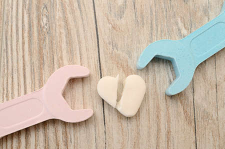 Repairing a broken heartの写真素材