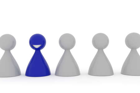 Be different concept image on a white background, 3d renderingの写真素材