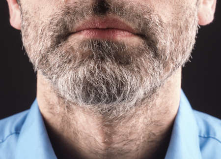 Close up of a man with a beardの写真素材