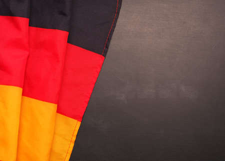 Flag of Germany on a chalkboard with space for text or imageの写真素材