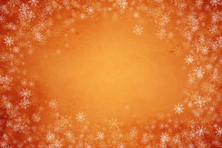 Winter or Christmas illustration background with snowflakes, space for text or image,の写真素材