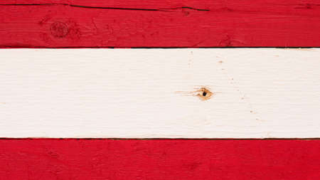 Rustic wooden Austrian flag using a s backgroundの写真素材