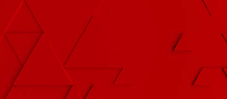 Abstract modern red triangle background, 3d renderingの写真素材