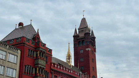 View of the old town hall in Hamburgの写真素材