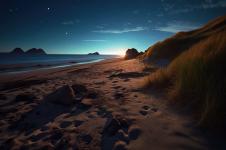 Scenic Dark Beachscapeの素材