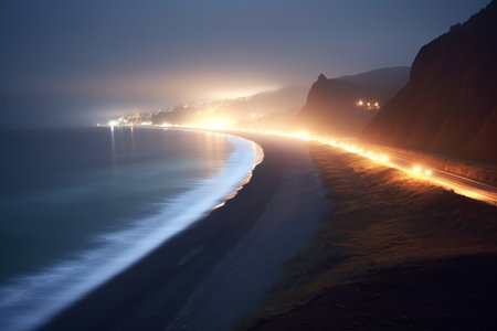 Scenic Dark Beachscapeの素材