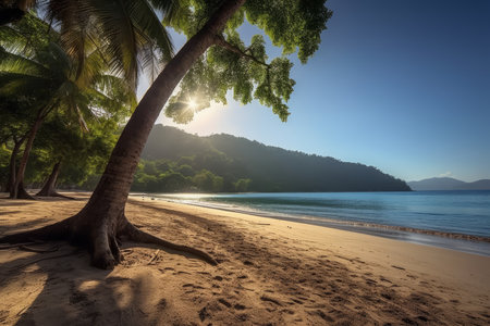 Tropical Beach Afternoon Landscapeの素材