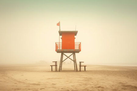 Built Structure on a Beach Landscapeの素材