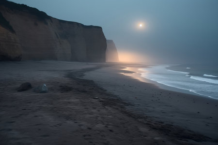 Dark Foggy Beachscapeの素材