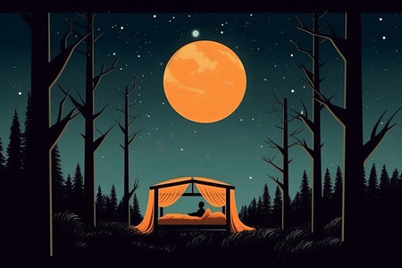 Picturesque Dreamscape Graphic Backgroundの素材