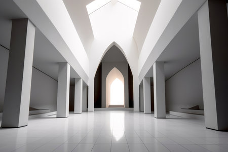 Otherworldly Minimalist Architecture Design Photoの素材