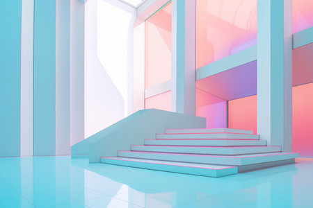 Otherworldly Minimalist Architecture Design Photoの素材