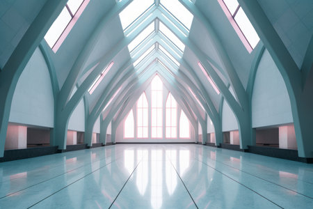 Otherworldly Minimalist Architecture Design Photoの素材