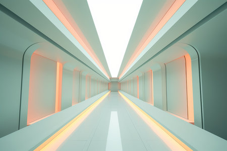 Otherworldly Minimalist Architecture Design Photoの素材