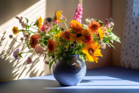 Summer Themed Flora Arrangement Portraitの素材