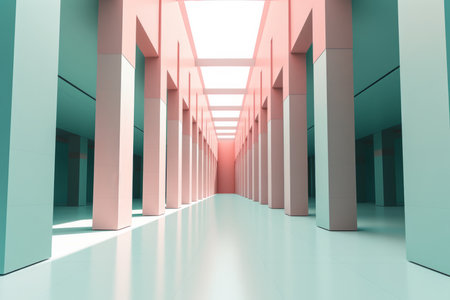 Otherworldly Minimalist Architecture Design Photoの素材