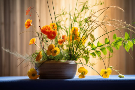 Summer Themed Flora Arrangement Portraitの素材