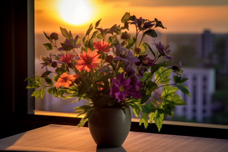 Summer Themed Flora Arrangement Portraitの素材