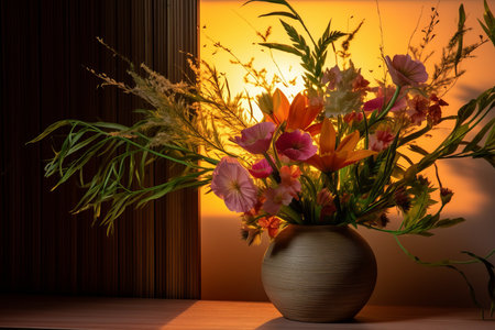 Summer Themed Flora Arrangement Portraitの素材