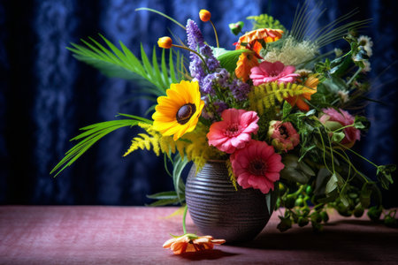 Summer Themed Flora Arrangement Portraitの素材