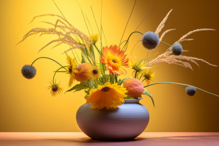 Summer Themed Flora Arrangement Portraitの素材