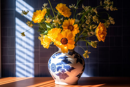 Summer Themed Flora Arrangement Portraitの素材