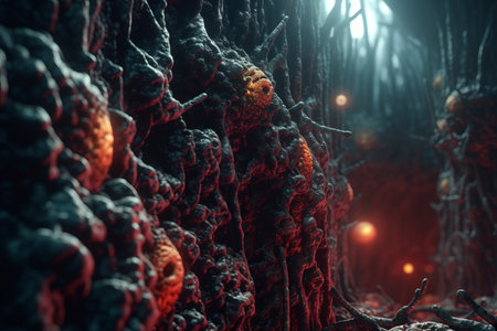 Dark Magic Realism 3D Render Backgroundの素材