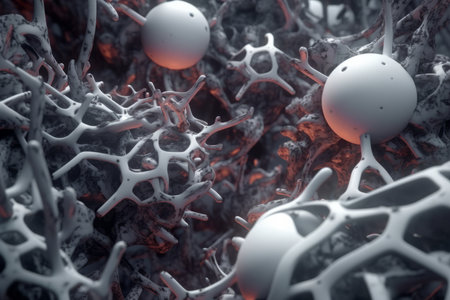 3D Bio-Synthetic Hybrid Material Backgroundの素材