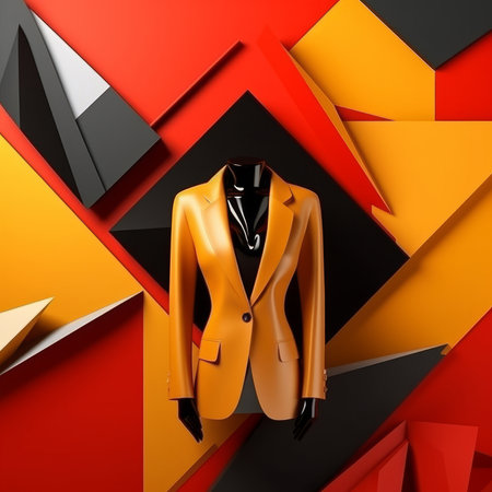 Fashion and Fabric Theme 3D Abstract Backgroundの素材
