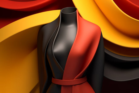 Fashion and Fabric Theme 3D Abstract Backgroundの素材