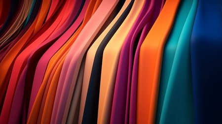Fashion and Fabric Theme 3D Abstract Backgroundの素材