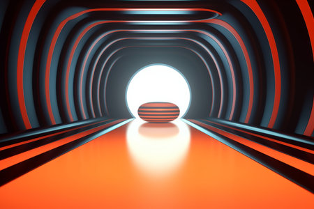 Retro Futuristic 3D Abstract Backgroundの素材
