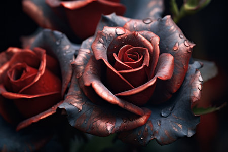 Red Roses Texture Backgroundの素材