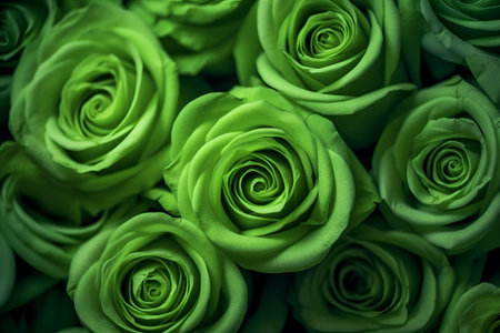 Green Roses Texture Backgroundの素材